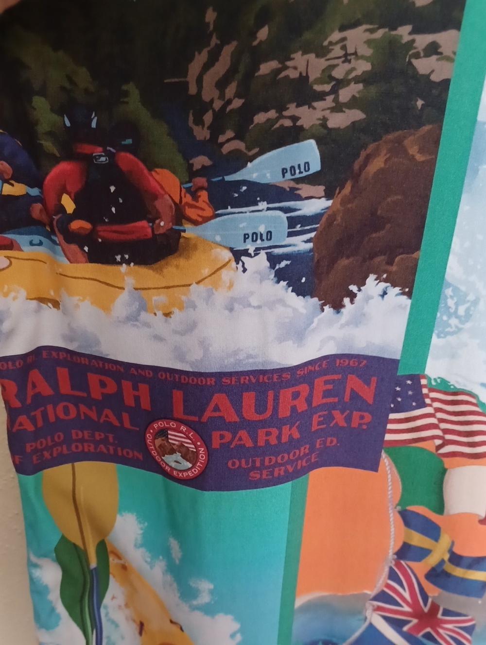 Polo Ralph Lauren Sportsman Kayak Expedition Camp Shirt Stadium XL Retro Pony - Picture 10 of 16
